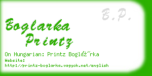 boglarka printz business card
